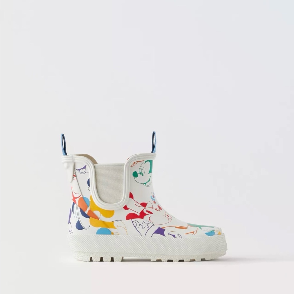 Zara Kids Disney Mickey Mouse Colorful Rain Boots